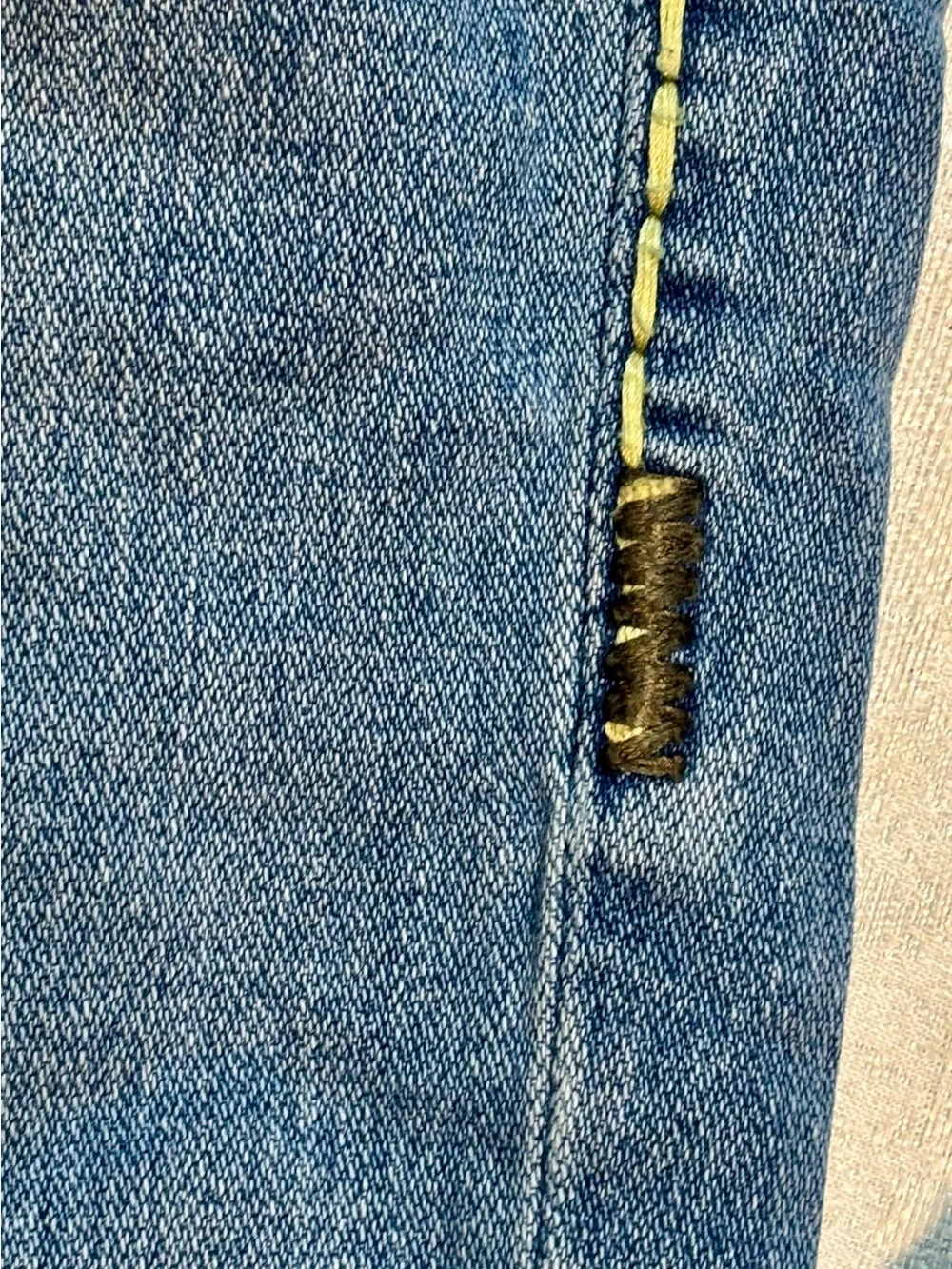True Religion Men's Light Blue Slim Straight Jeans